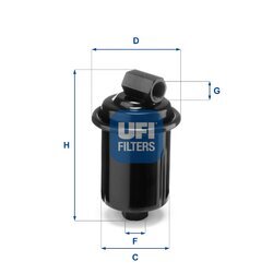 Palivový filter UFI 31.749.00
