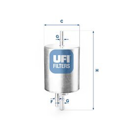 Palivový filter UFI 31.830.00