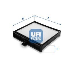 Filter vnútorného priestoru UFI 53.106.00