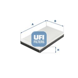 Filter vnútorného priestoru UFI 53.250.00