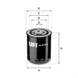Olejový filter UFI 23.210.00