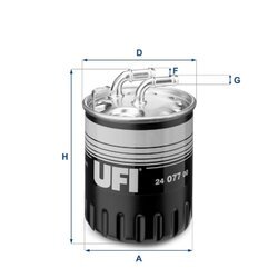 Palivový filter UFI 24.077.00