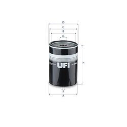 Palivový filter UFI 24.256.00