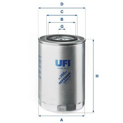Palivový filter UFI 24.395.01