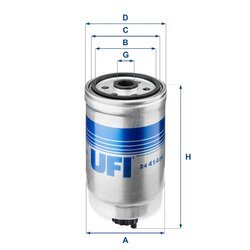Palivový filter UFI 24.414.00