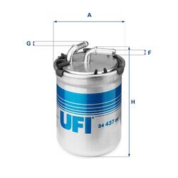 Palivový filter UFI 24.437.00