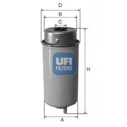Palivový filter UFI 24.458.00
