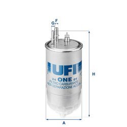 Palivový filter UFI 24.ONE.01
