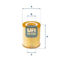 Olejový filter UFI 25.152.00