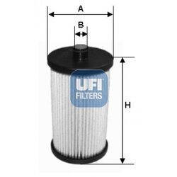 Palivový filter UFI 26.057.00