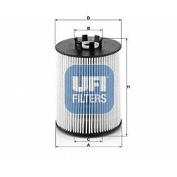 Palivový filter UFI 26.081.00