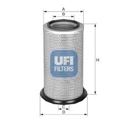 Vzduchový filter UFI 27.346.00