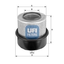 Vzduchový filter UFI 27.990.00