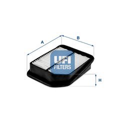 Vzduchový filter UFI 30.725.00
