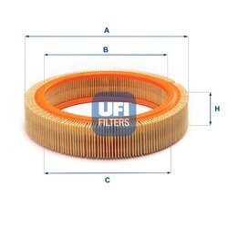 Vzduchový filter UFI 30.807.00