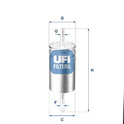 Palivový filter UFI 31.842.00