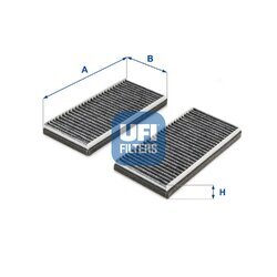 Filter vnútorného priestoru UFI 54.283.00