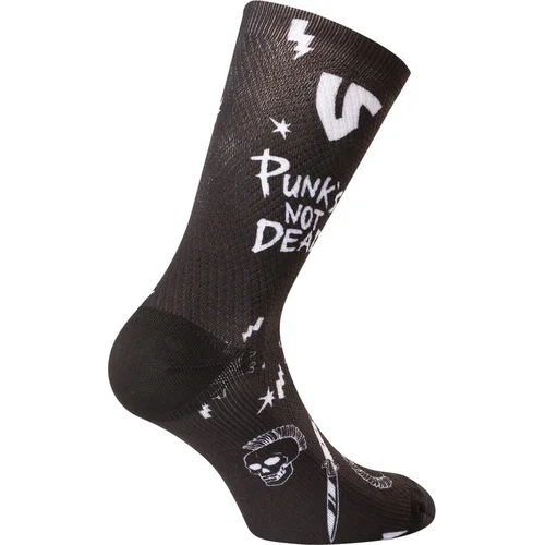 Čierna ponožky PUNK'S NOT DEAD, veľkosť 42/46) (UNDER SHIELD) - obr. 3