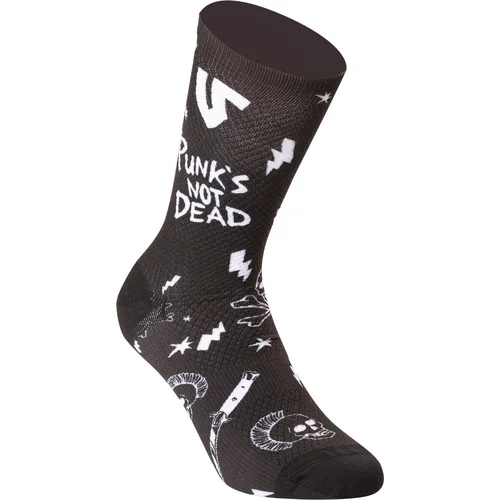 Čierna ponožky PUNK'S NOT DEAD, veľkosť 42/46) (UNDER SHIELD) - obr. 4