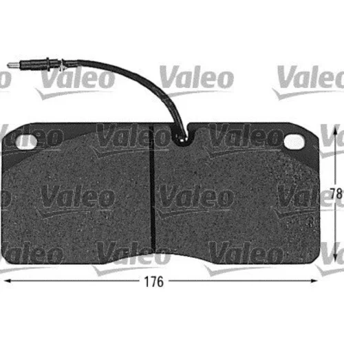 Sada brzdových platničiek kotúčovej brzdy VALEO 541604