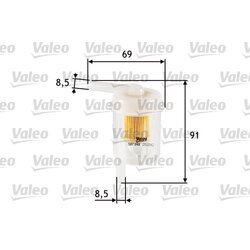 Palivový filter VALEO 587048