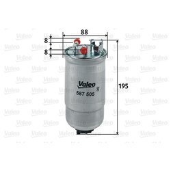 Palivový filter VALEO 587505