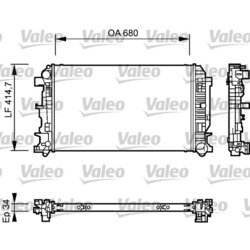Chladič motora VALEO 735084