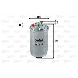 Palivový filter VALEO 587516