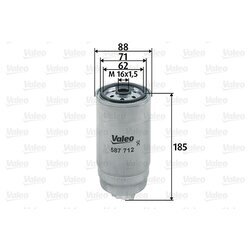 Palivový filter VALEO 587712