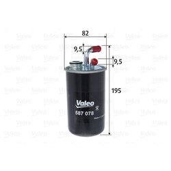 Palivový filter VALEO 587078