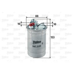 Palivový filter VALEO 587520