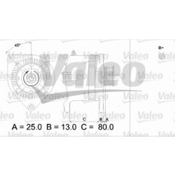 Alternátor VALEO 436527 - obr. 1