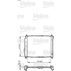 Chladič motora VALEO 735157
