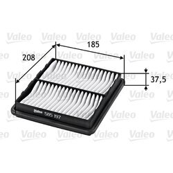 Vzduchový filter VALEO 585197