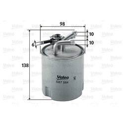 Palivový filter VALEO 587564