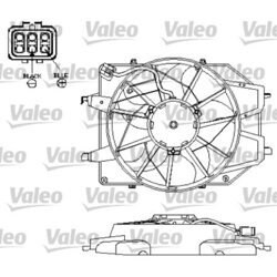 Ventilátor chladenia motora VALEO 696152