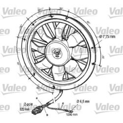 Ventilátor chladenia motora VALEO 696066