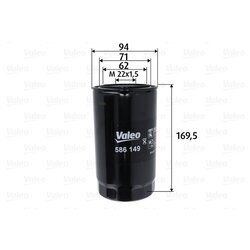 Olejový filter VALEO 586149