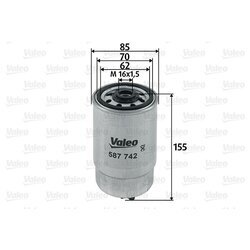 Palivový filter VALEO 587742