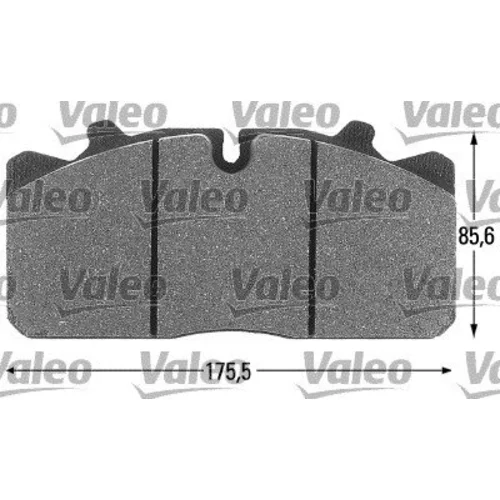 Sada brzdových platničiek kotúčovej brzdy 541693 /VALEO/ - obr. 3