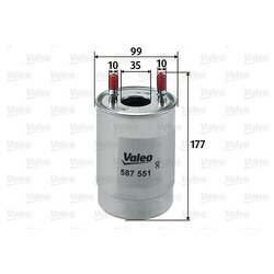 Palivový filter VALEO 587551