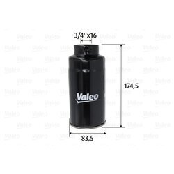 Palivový filter VALEO 587757