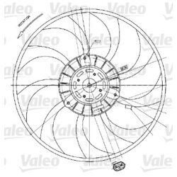 Ventilátor chladenia motora VALEO 698424