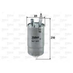 Palivový filter VALEO 587543