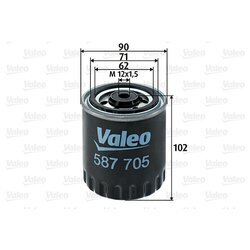 Palivový filter VALEO 587705