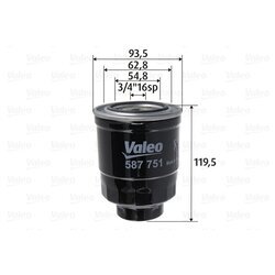 Palivový filter VALEO 587751