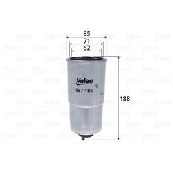 Palivový filter VALEO 587186