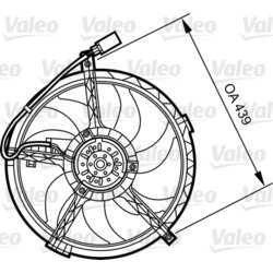 Ventilátor chladenia motora VALEO 696379