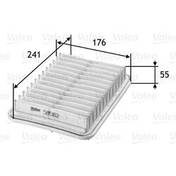 Vzduchový filter VALEO 585162
