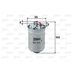 Palivový filter VALEO 587513